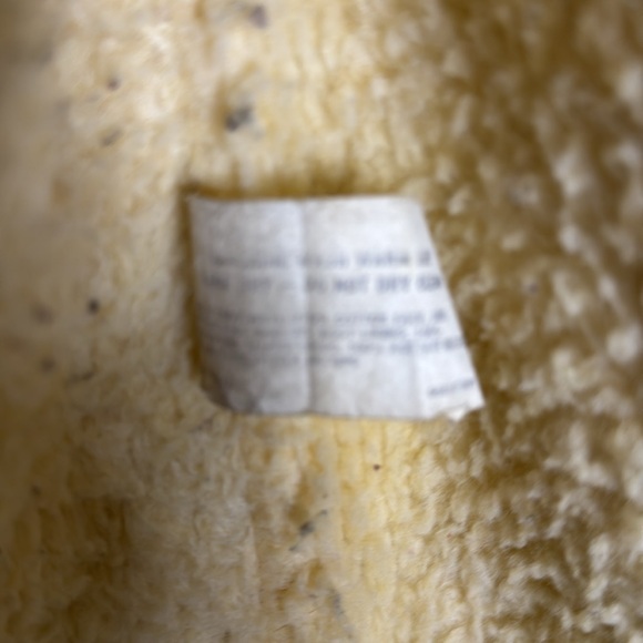 Vintage 70s Rancher Coat Mens Size medium Brown Faux Suede Shearling Ranch - Picture 6 of 8